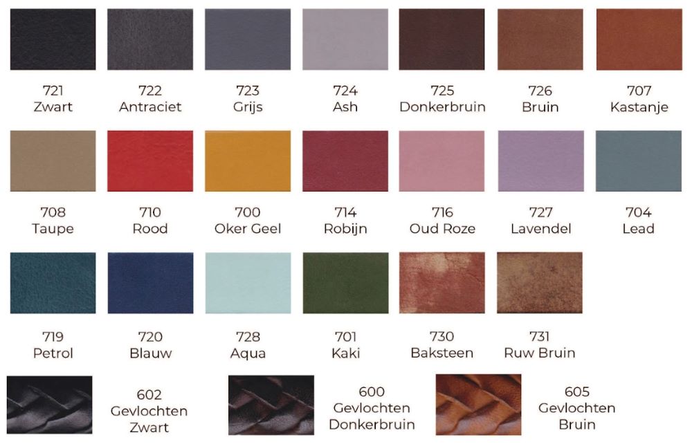 kleurenkaart leder 721-605